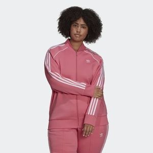 Adidas pink track jacket